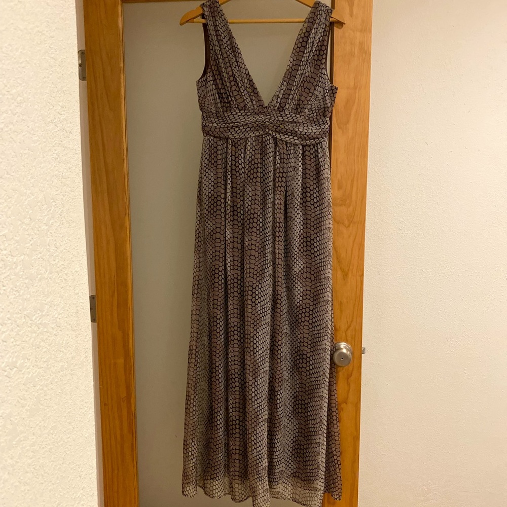Snake Print Maxi Dress